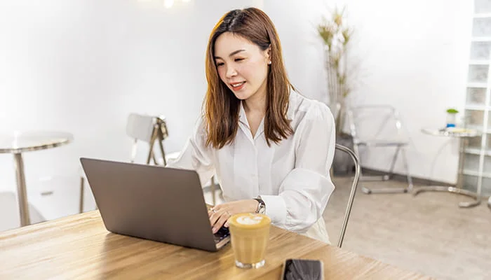 Woman on laptop